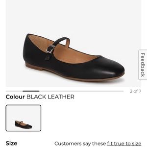 Black Mary Jane Flats